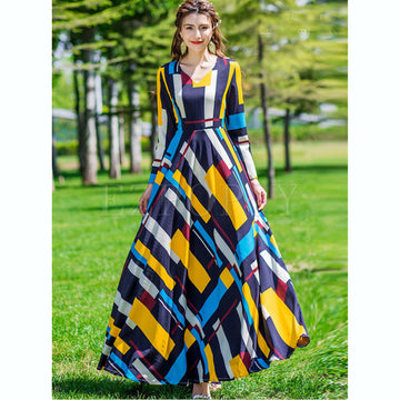 Silk Geometrical Maxi ( CC 257 )