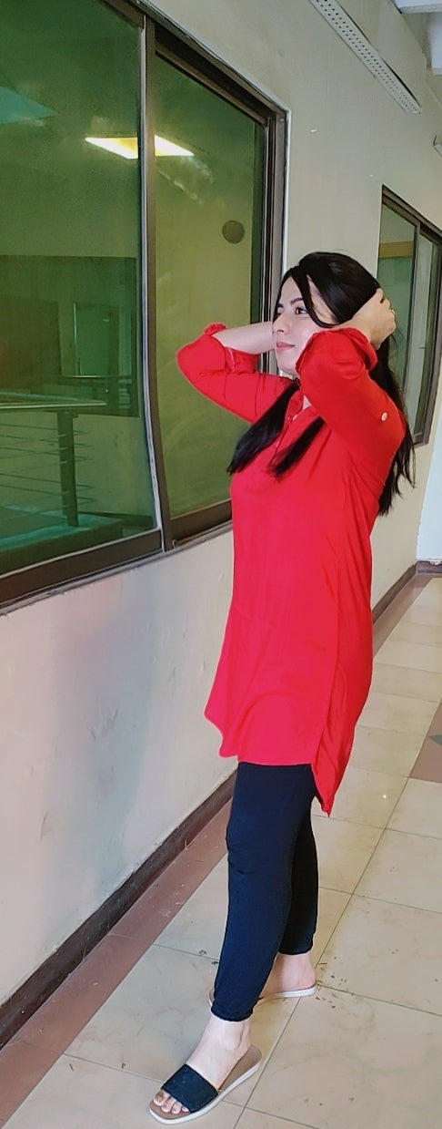 Red Long Shirt