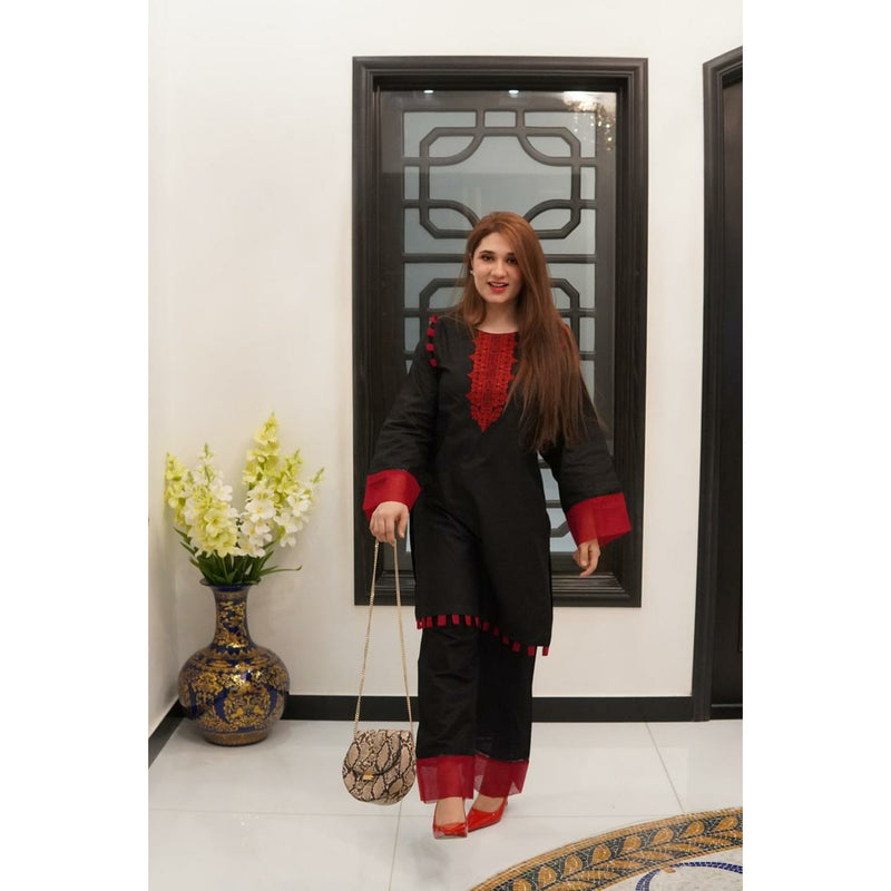 Black Organza Embroidery (CC 241)
