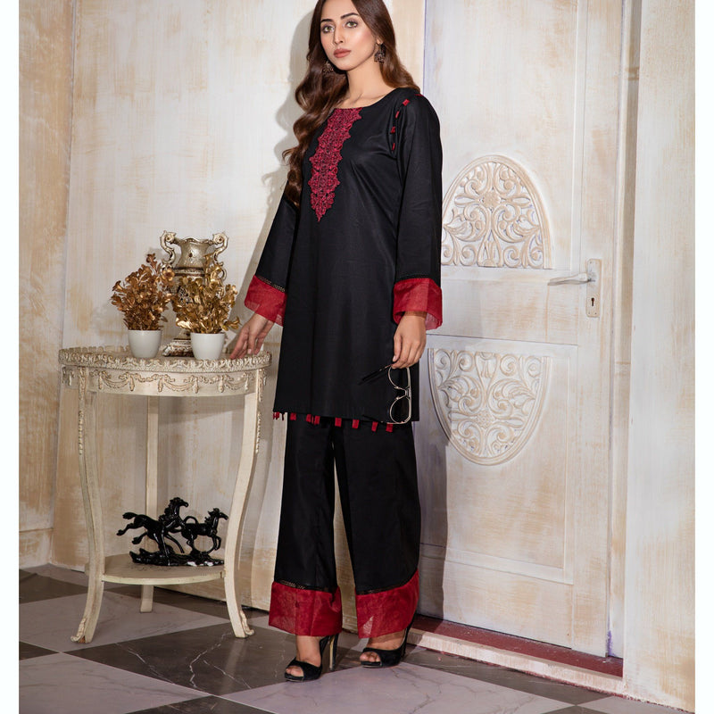 Black Organza Embroidery (CC 241)